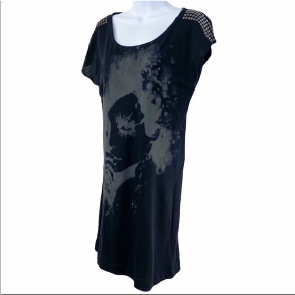 VOCAL studs haunted face tunic top L - Picture 5 of 11